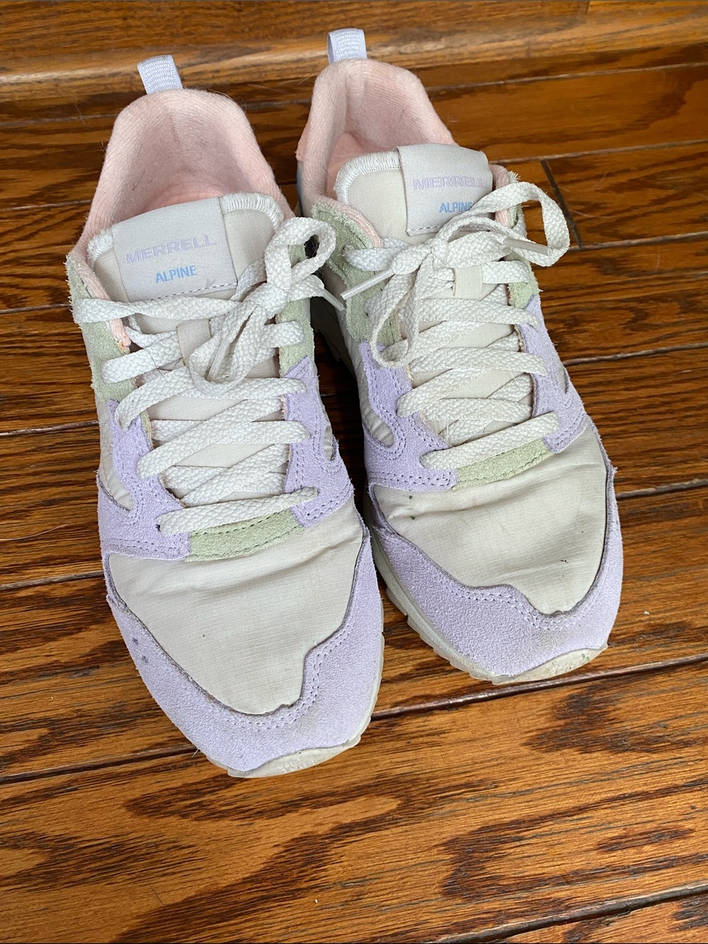 Merrell Alpine Women's Lavender, Light Green & Cream Athletic Sneakers